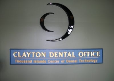 Clayton Dental Office Nameplate